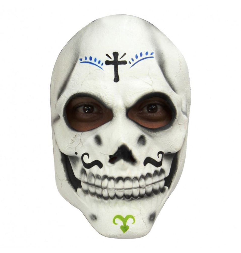 Halloween Maske Day of the Dead "El Catrin" | Weiß