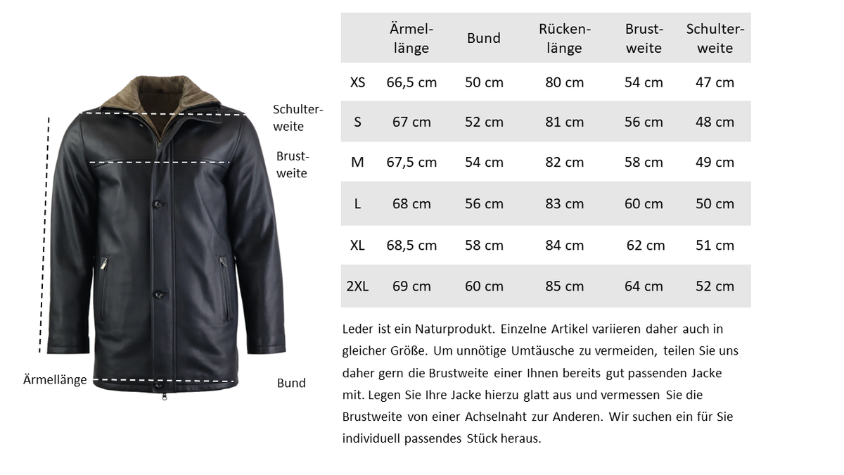 Herren Lederjacke Jemenez