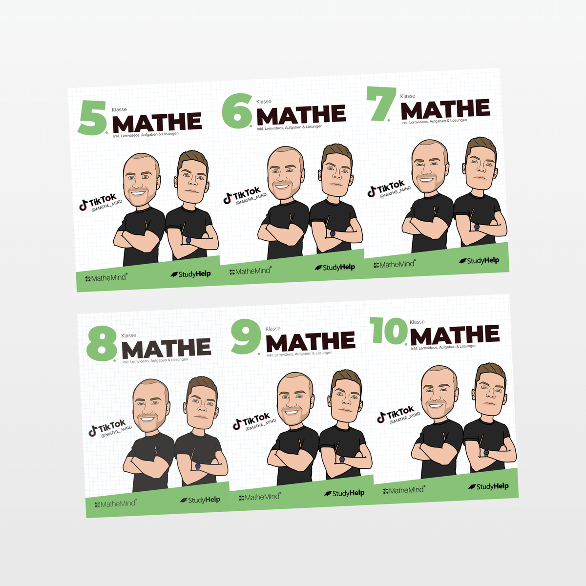 Mathe Lernhefte für Klasse 5 bis 10 by MatheMind