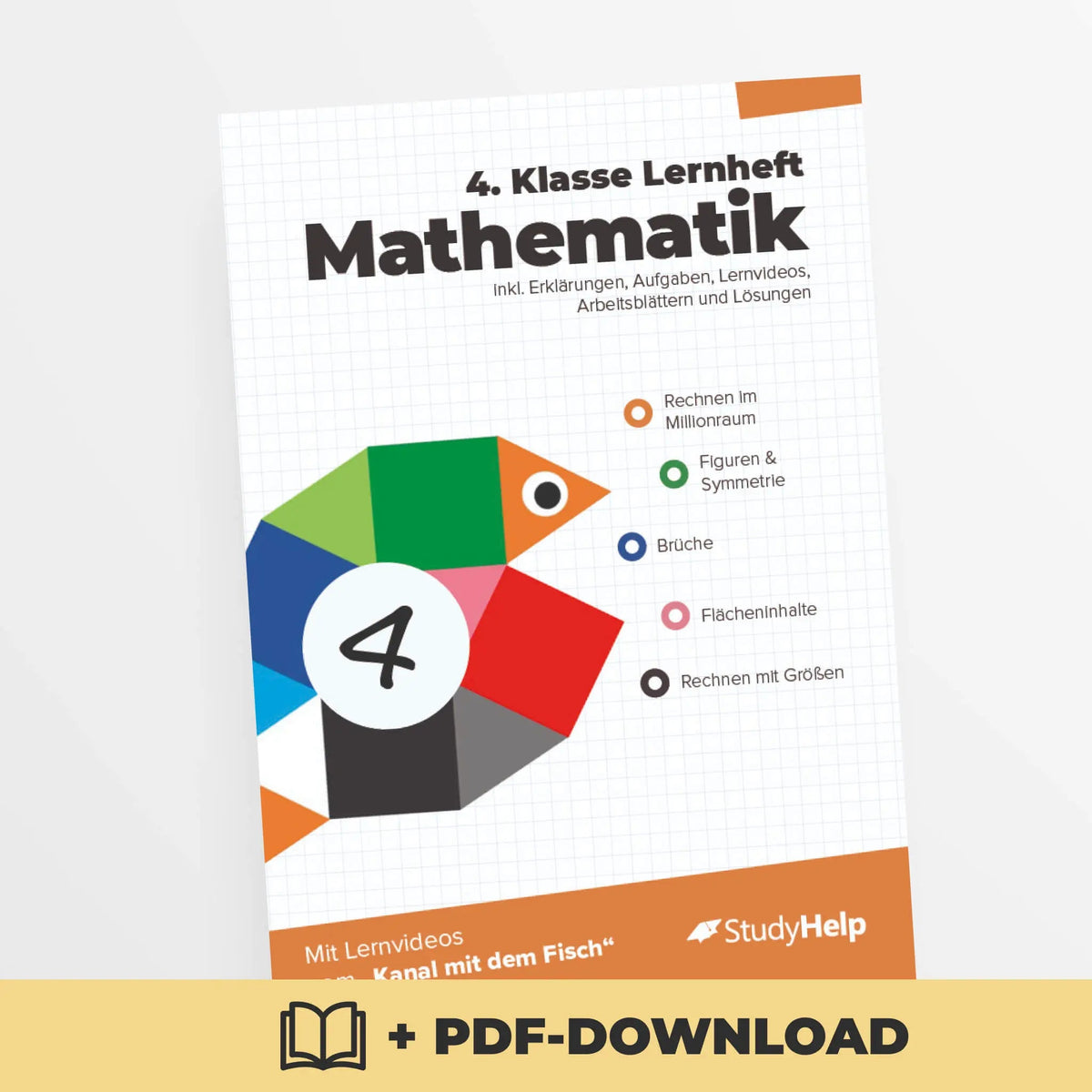 Mathematik Lernheft 4. Klasse - Der Kanal mit dem Fisch