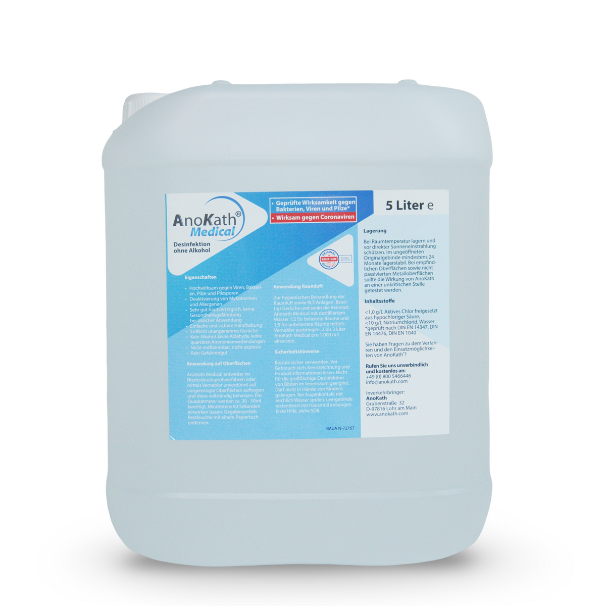 AnoKath® Medical – Alkoholfreies Desinfektionsmittel für Oberflächen & Umfeld