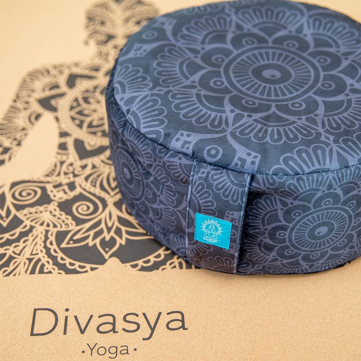 Meditationskissen Mandala rund 33 cm | Sitzhöhe 15 cm