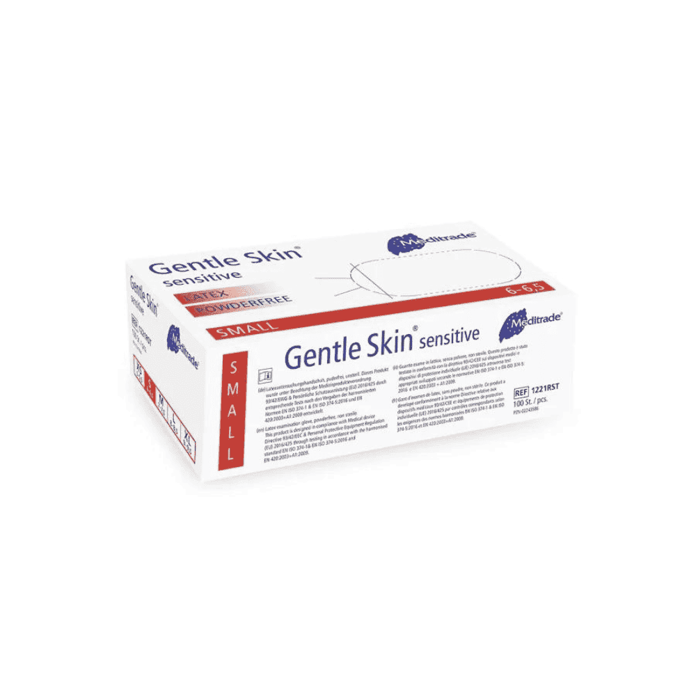 Meditrade Gentle Skin® sensitive Latex Einmalhandschuhe