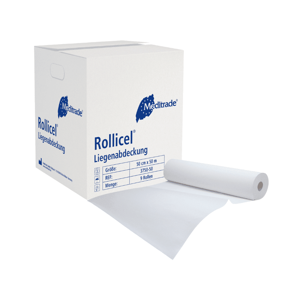Meditrade Rollicel® Ärztekrepp / Rolle, 39 - 59 cm x 50 m, 2-lagig