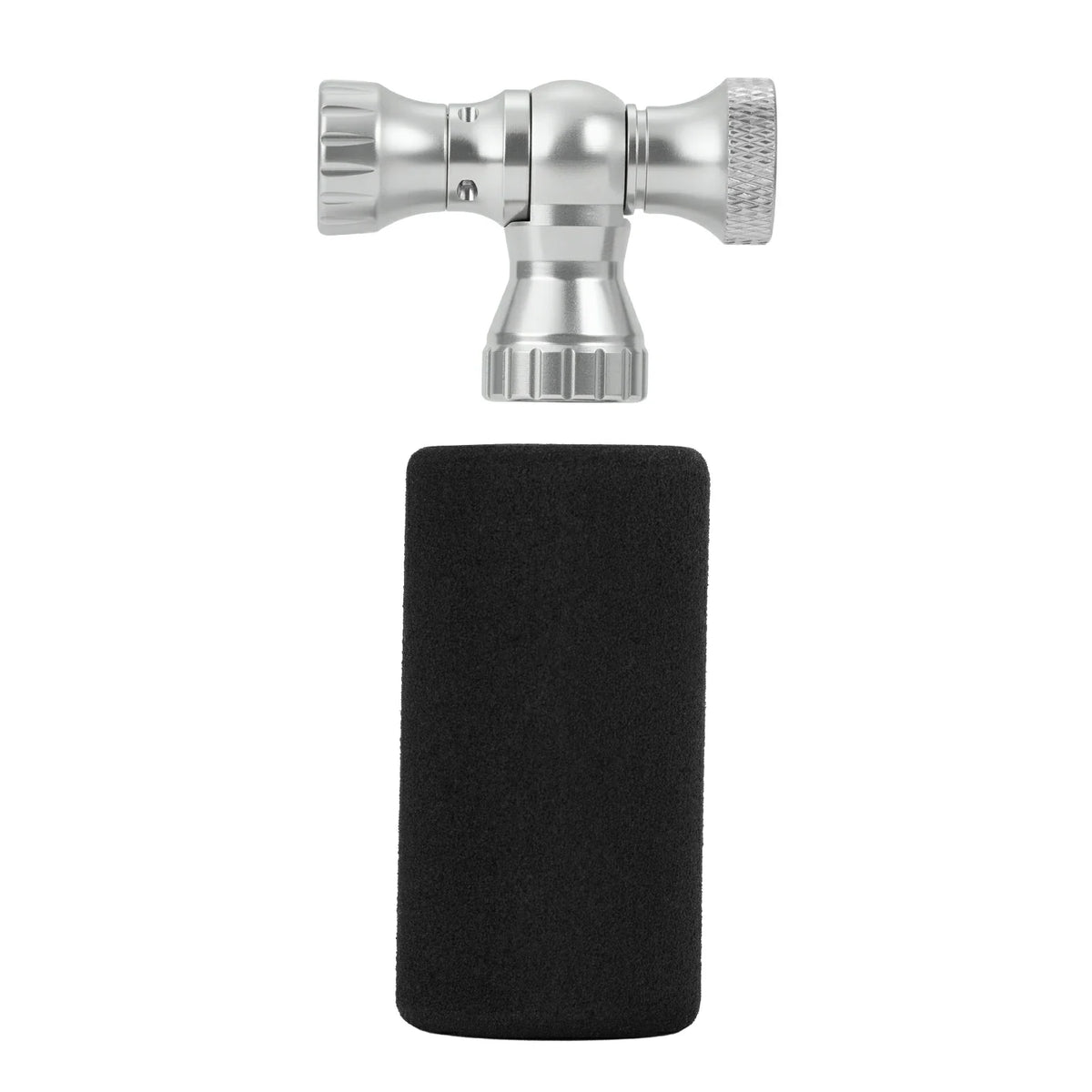 Mini Fahrradpumpe mit CO₂-Adapter - Tragbar, Presta & Schrader Kompatibel, bis 80 PSI