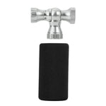 Mini Fahrradpumpe mit CO₂-Adapter - Tragbar, Presta & Schrader Kompatibel, bis 80 PSI