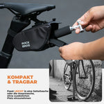 Mini Fahrradpumpe mit CO₂-Adapter - Tragbar, Presta & Schrader Kompatibel, bis 80 PSI