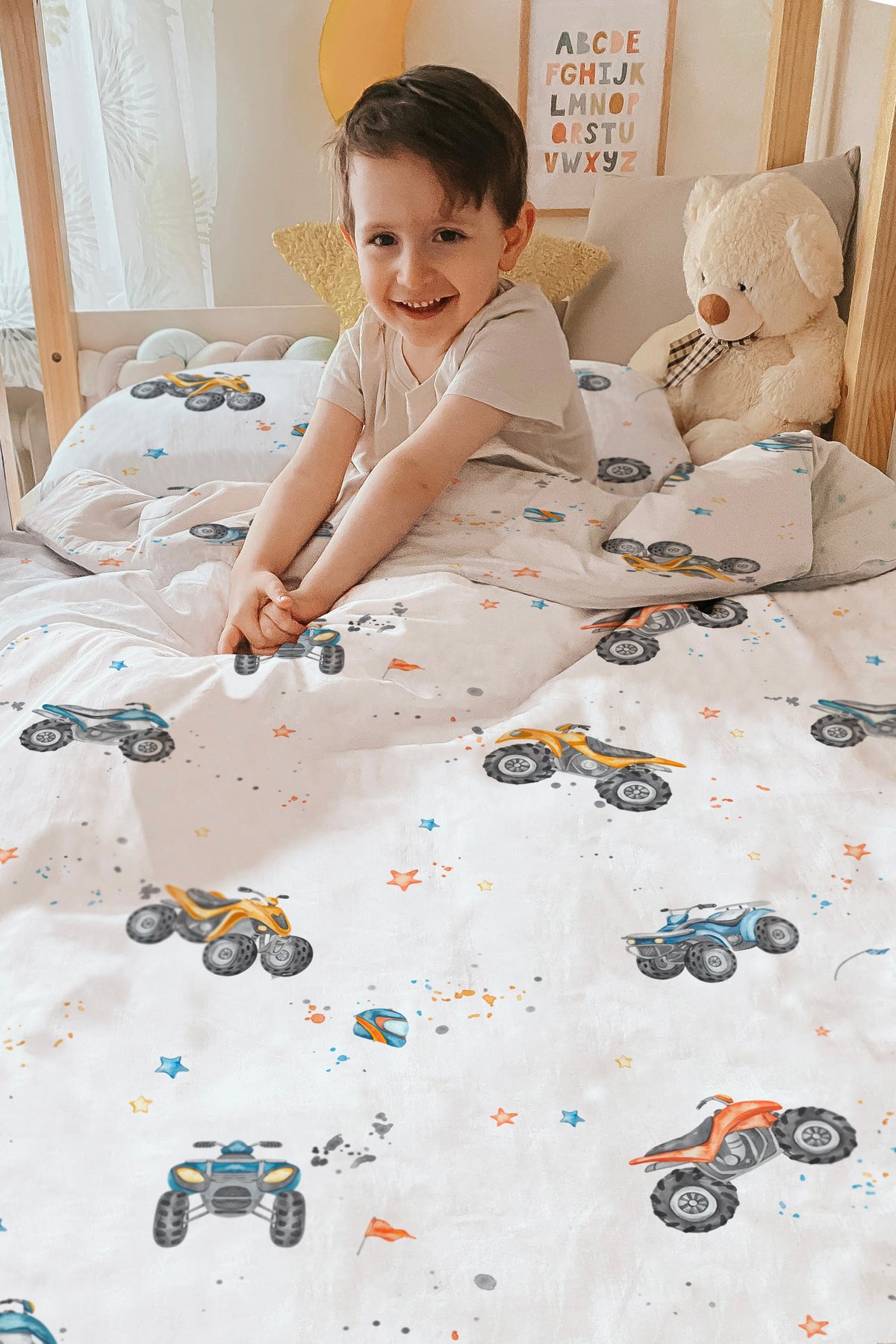 "Quads" Premium Kinderbettwäsche