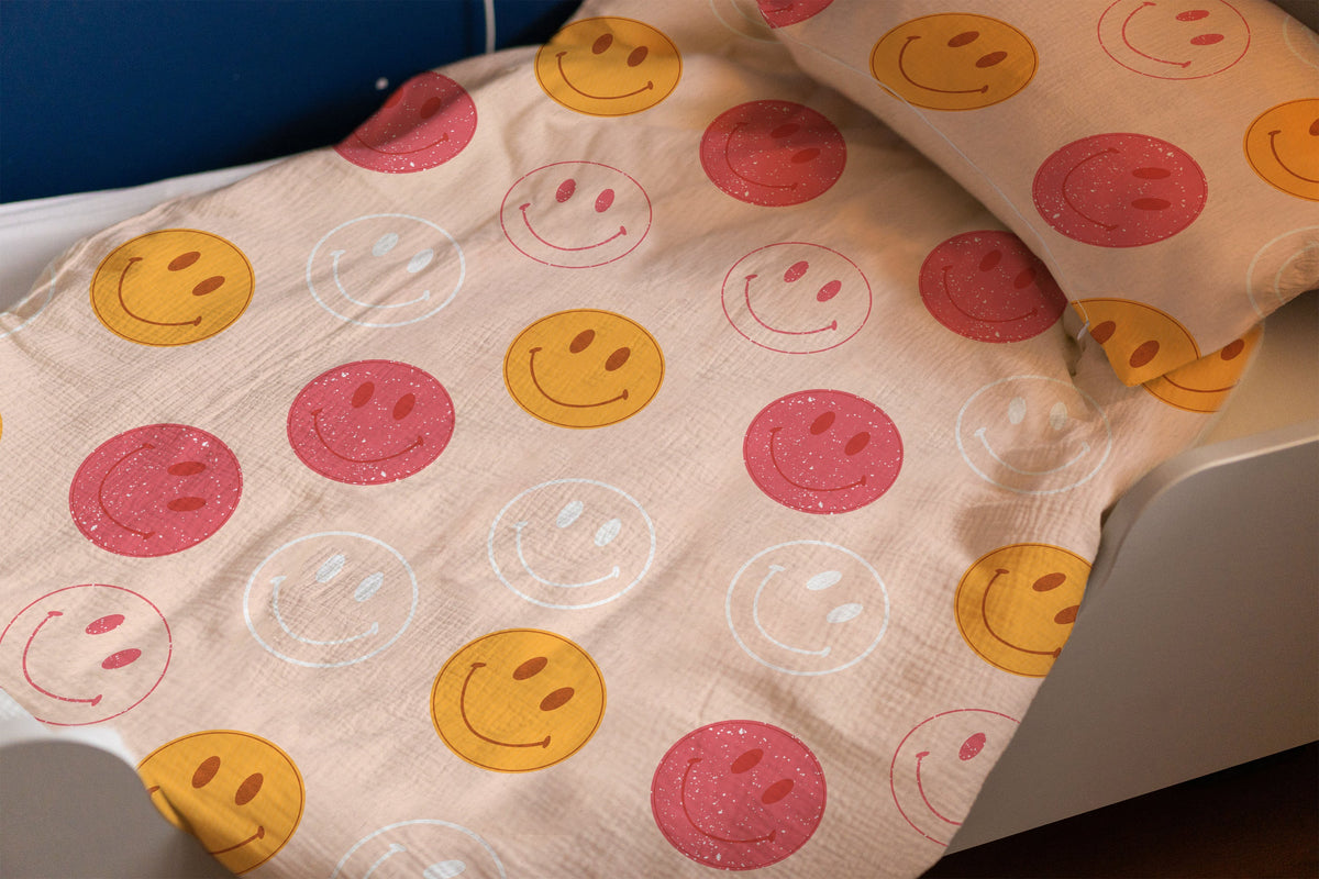 "Smileys" Premium Kinderbettwäsche