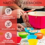 Muffinformen aus Silikon - 24er Set