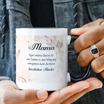Bedruckte Tasse mit Spruch Mama wenigstens hast du keine hässlichen Kinder