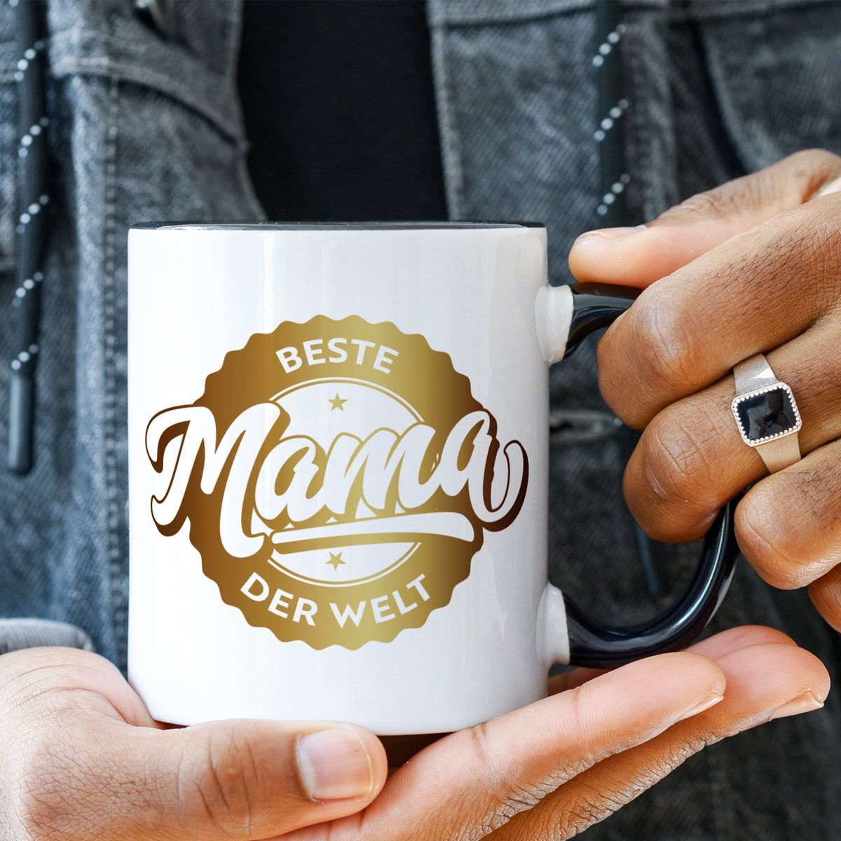 Bedruckte Tasse mit Spruch Beste Mama der Welt