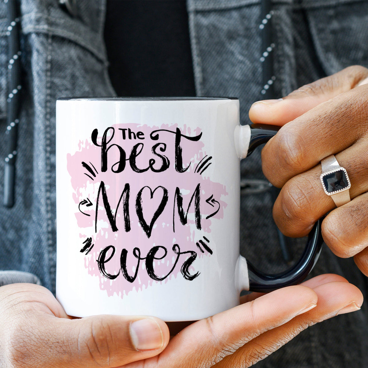 Bedruckte Tasse mit Spruch The best Mom ever