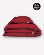 Musselin-Bettwäsche "Eliane" • Cranberry