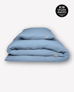 Musselin-Bettwäsche "Eliane" • Dusty Blue