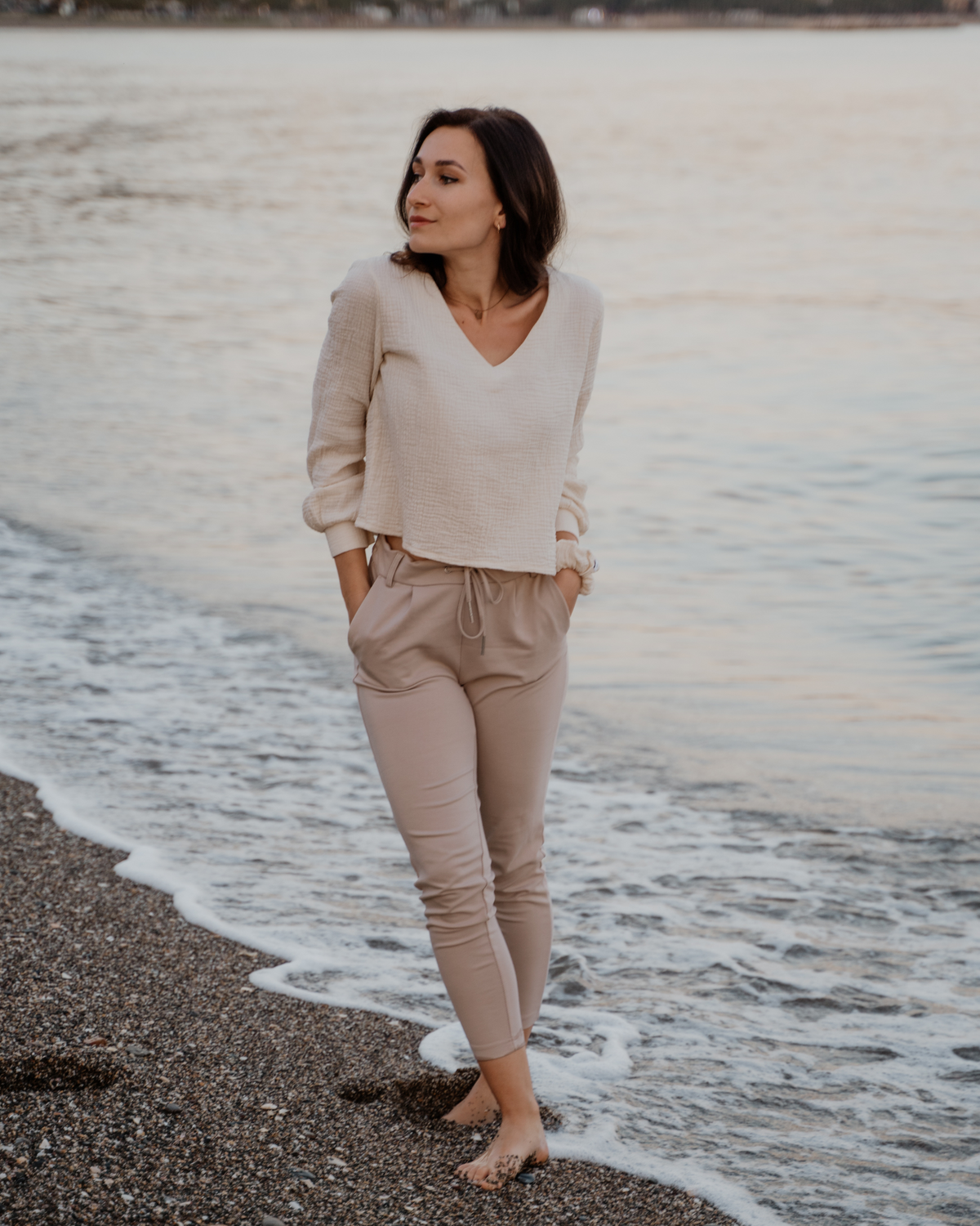 Musselin-Bluse "Jule" • mit Ballonärmeln
