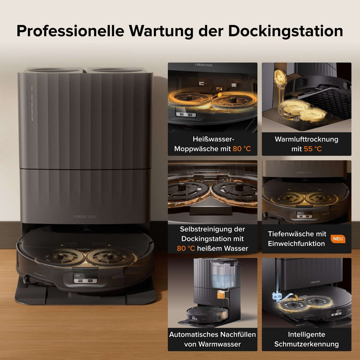 Roborock Qrevo Edge 2 - 25.000 Pa HyperForce-Saugkraft und Dual Anti-Tangle System Namma Markt