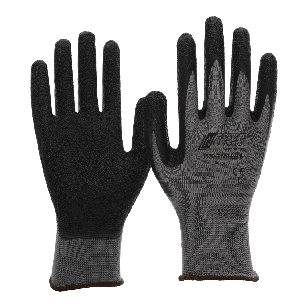 Nitras Nylotex, Nylonhandschuhe mit Latex-Beschichtung