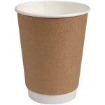 Kaffeebecher Doppelwand "Kraft"