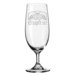 Stölzle Lausitz Bierglas mit Gravur "O'zapft is!"