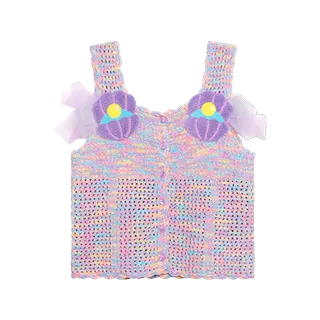 Mermaid Shell Knit Top