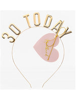 Haarreif "30 Today" | Gold - Geburtstag