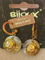 Ohrringe Gold Kreuz 3D Bijoux 8101500