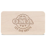 Schneidebrett Frühstücksbrettchen "Oma ist die Beste"