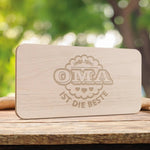 Schneidebrett Frühstücksbrettchen "Oma ist die Beste"