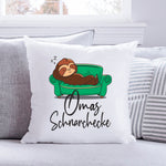 Bedrucktes Kissen mit Motiv Schnarchecke