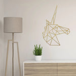 Origami Einhornkopf aus Holz -