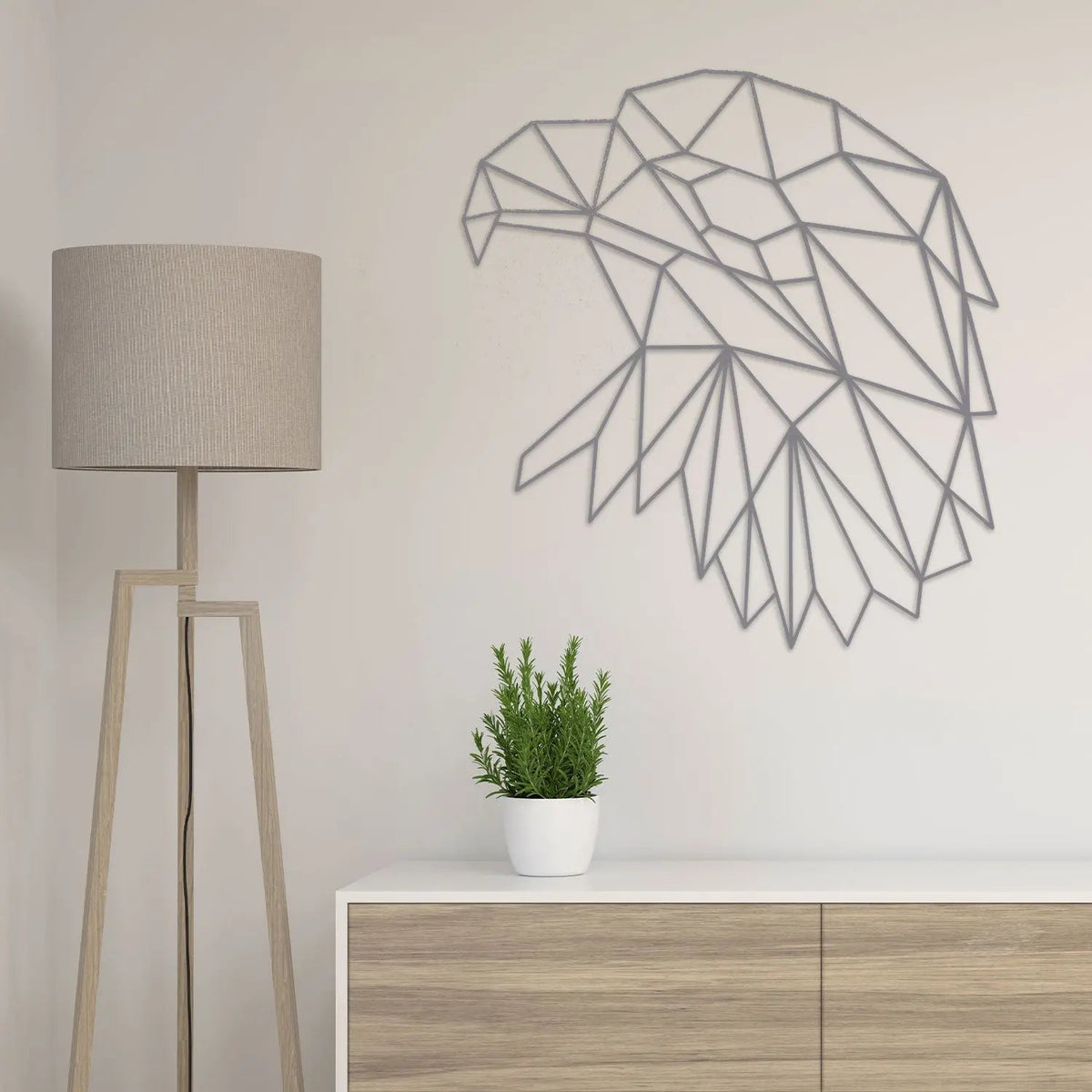 Origami Adlerkopf aus Holz -