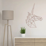 Origami Einhornkopf aus Holz -
