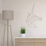 Origami Einhornkopf aus Holz -