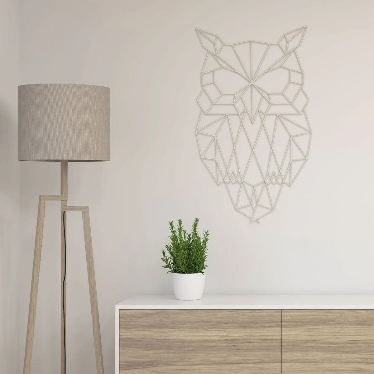 Origami Eule aus Holz -