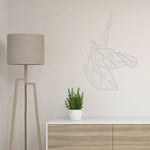 Origami Einhornkopf aus Holz -