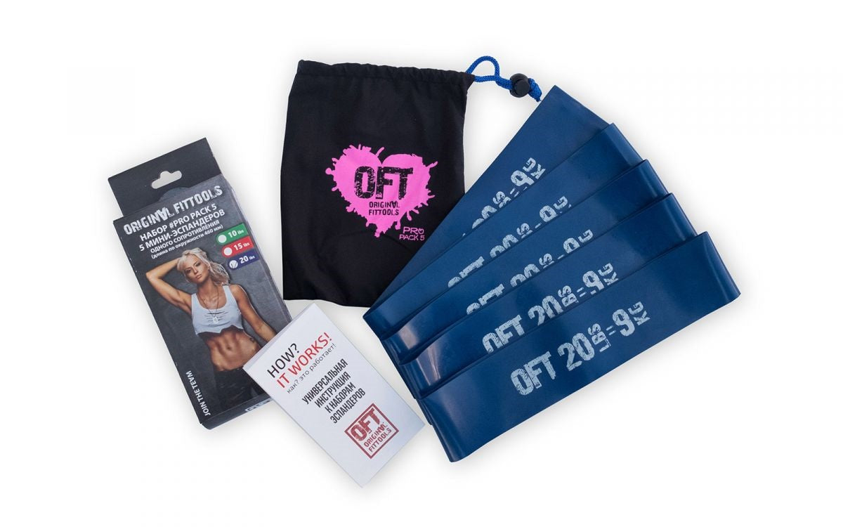 Fittools Mini Resistancebänder blau - 20 lbs