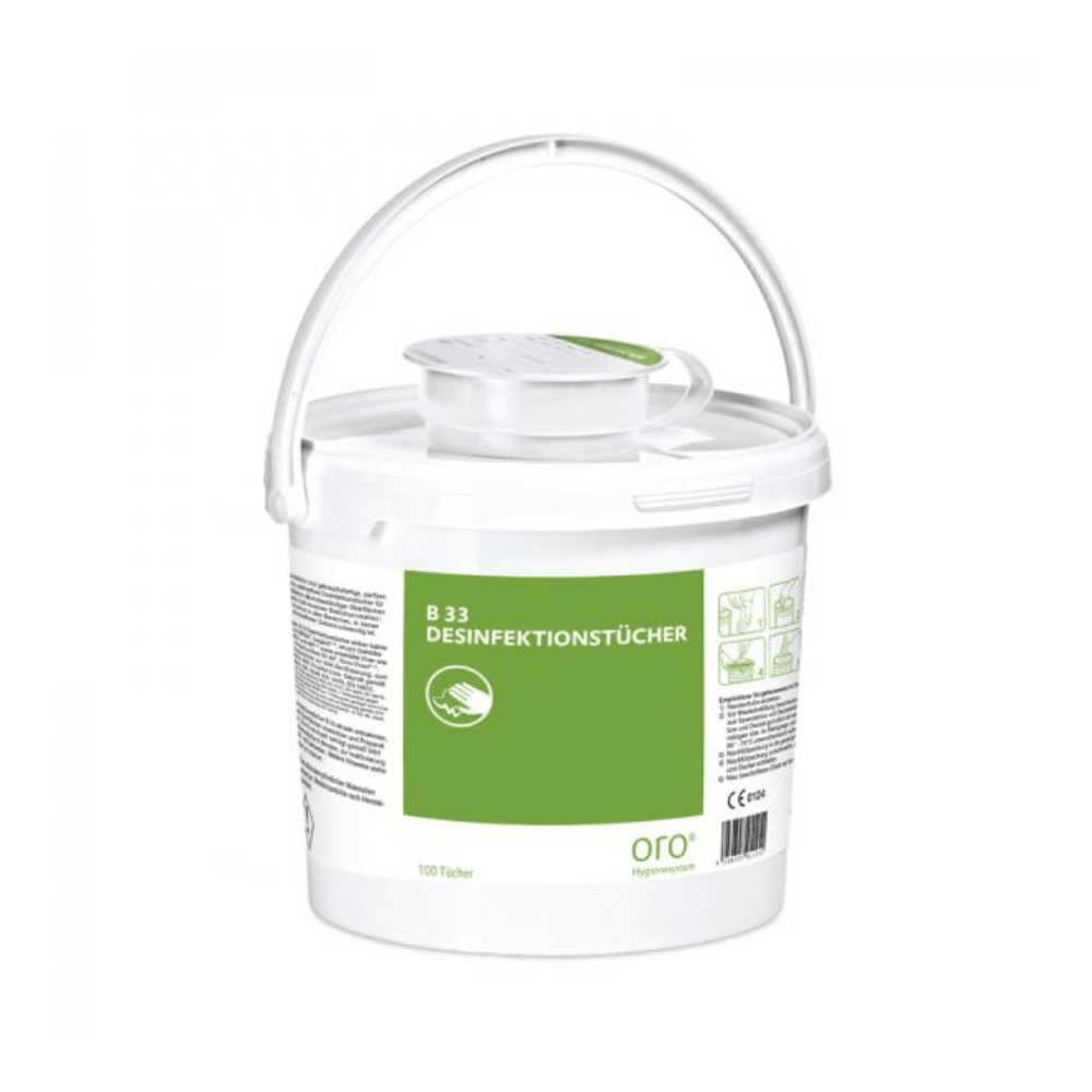 Orochemie B 33 Desinfektionstücher, Spenderbox | Packung (100 Tücher)
