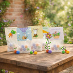 10x5 Blumenmurmeln im Tütchen – Osterdesign