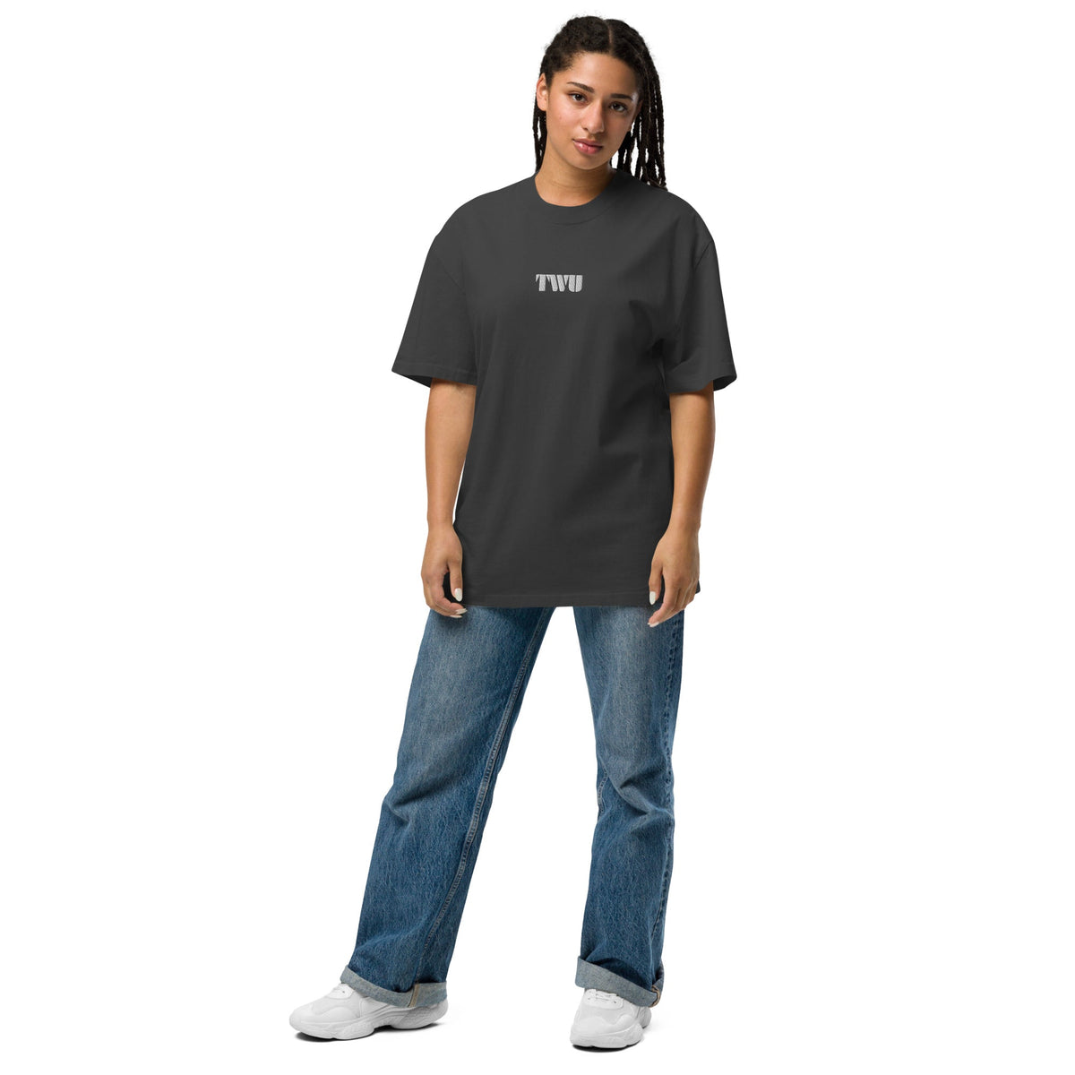 Oversized Faded T-Shirt 'TWU'