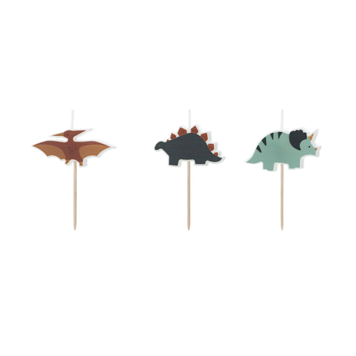 Geburtstagskerzen Dinosaurier | 3 cm - 3 Stk.