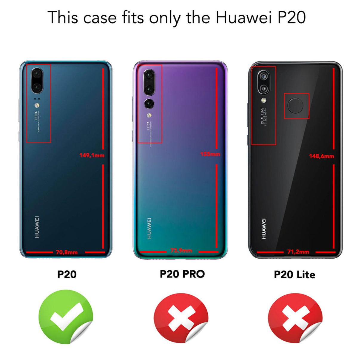 NALIA 360° Hülle für Huawei P20 – Vorne & Hinten Schutz – 360GUARD (Full-Body Case) – Marke aus Berlin