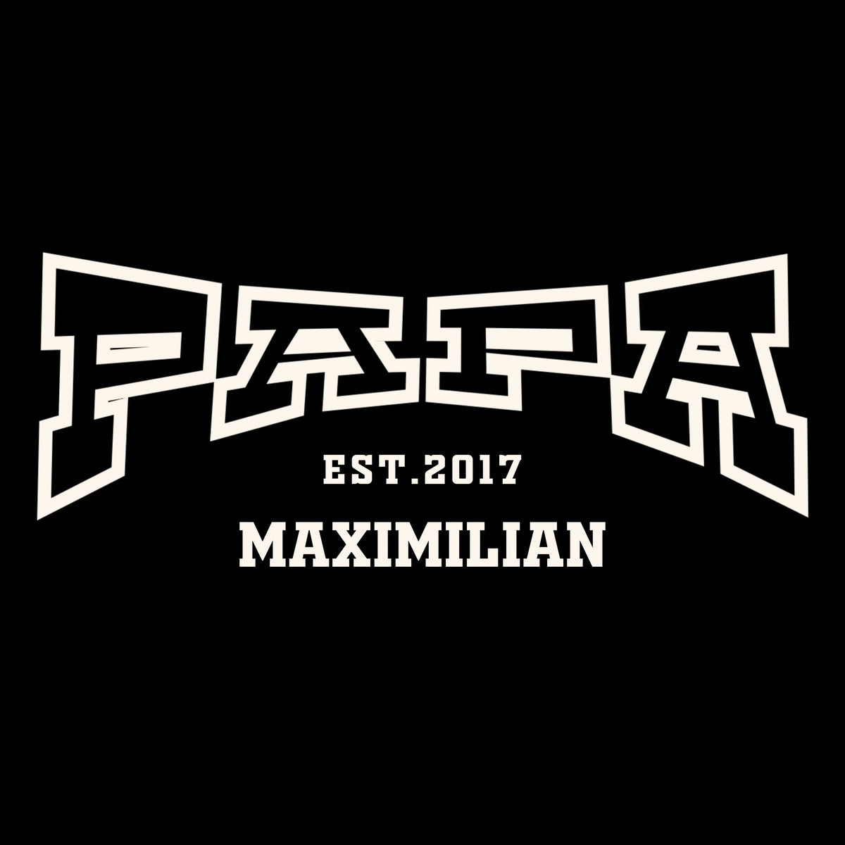 PAPA T-Shirt COLLEGE personalisiert