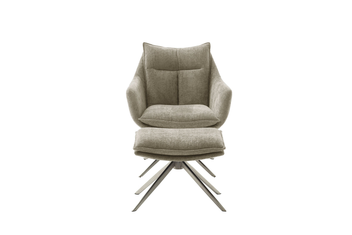 PARKER Loungesessel inkl. Hocker