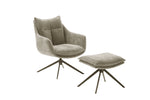 PARKER Loungesessel inkl. Hocker