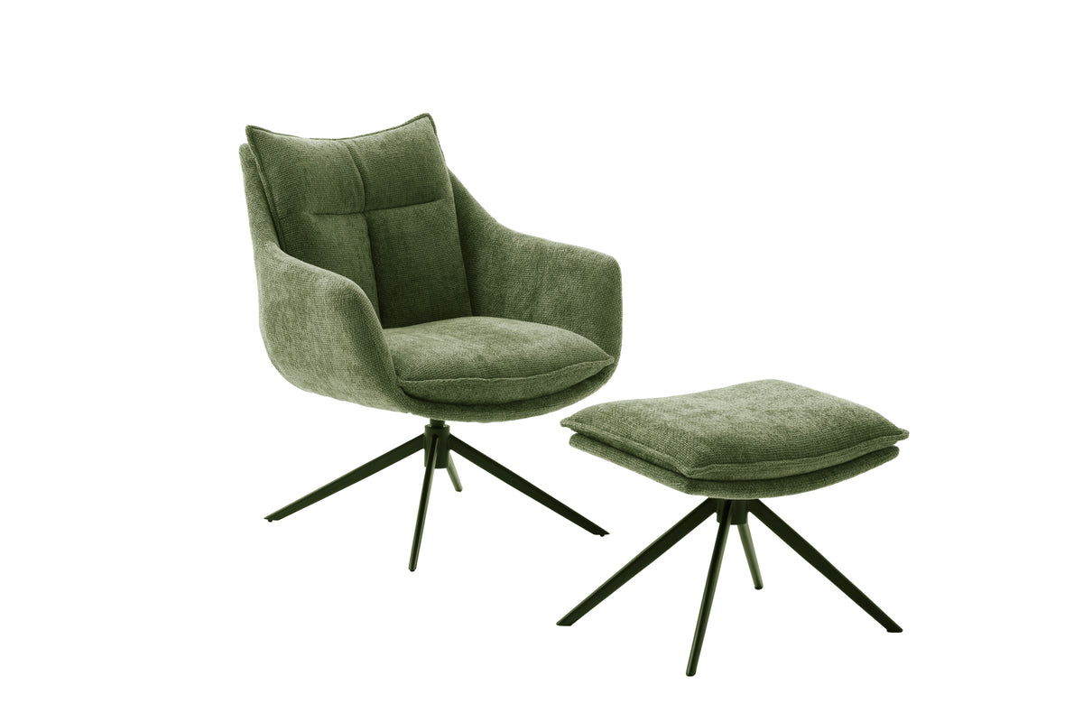 PARKER Loungesessel inkl. Hocker