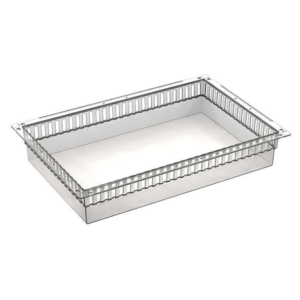 Novocal PC-Modul transparent teilbar Abmessungen: 600 x 400 x 100 mm (BxTxH) inkl. Auszugsstopps | Packung (1 Stück)