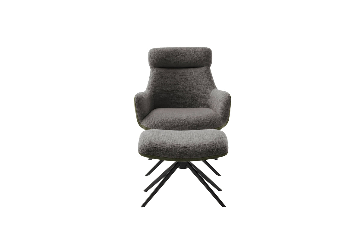 PELION Loungesessel inkl. Hocker