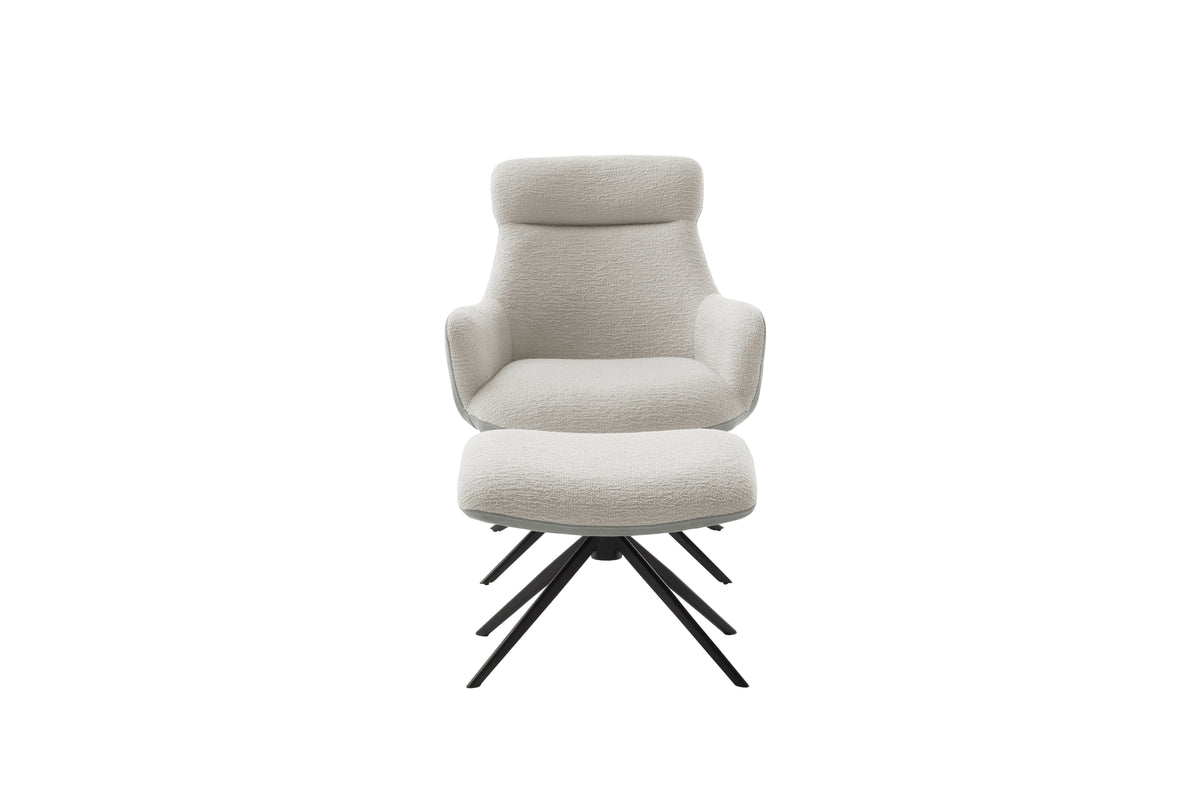 PELION Loungesessel inkl. Hocker