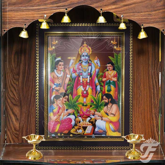 PHOTO FRAME SATYANARAYANA POOJA - LARGE product image 1